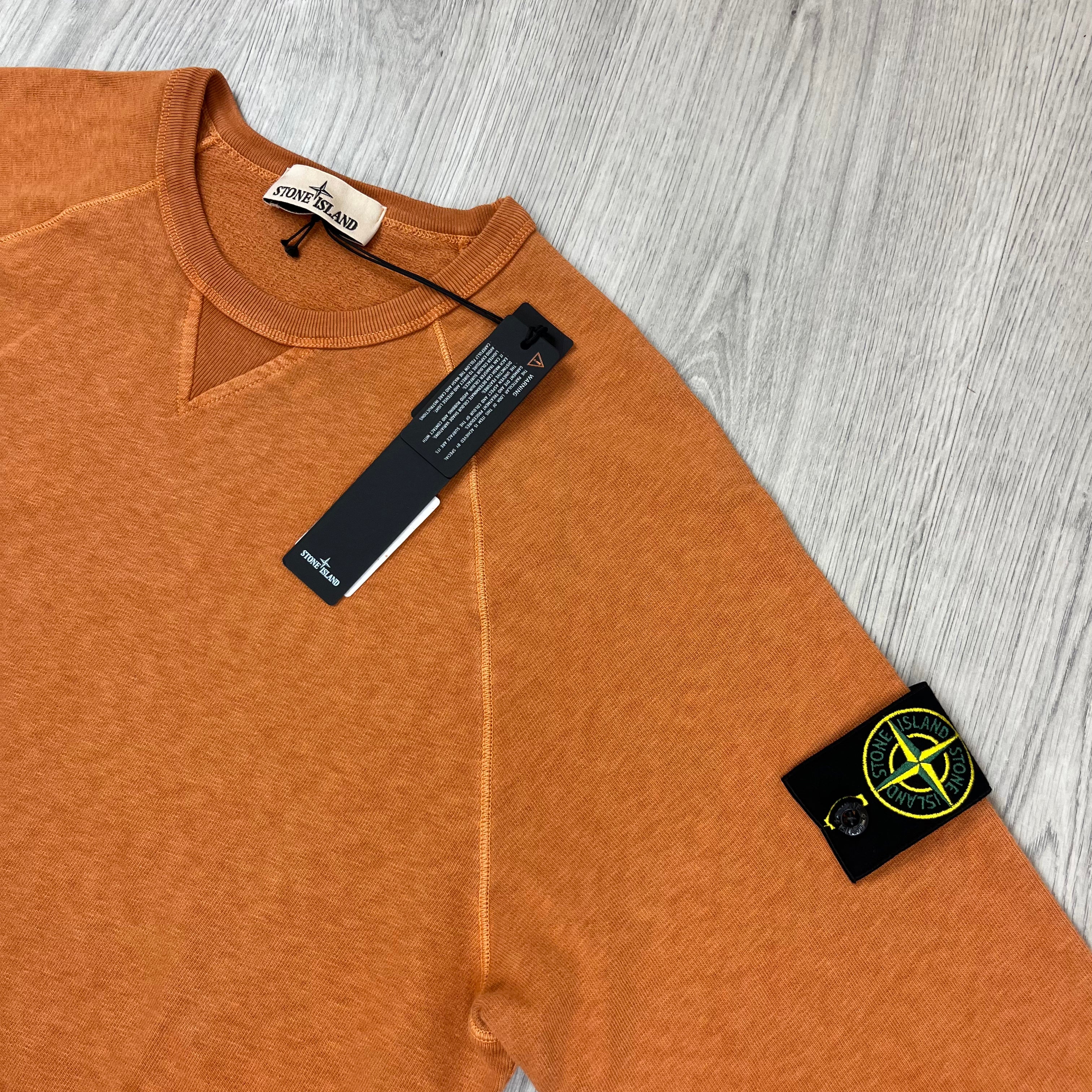 Stone Island Dyed Sweatshirt - Sienna