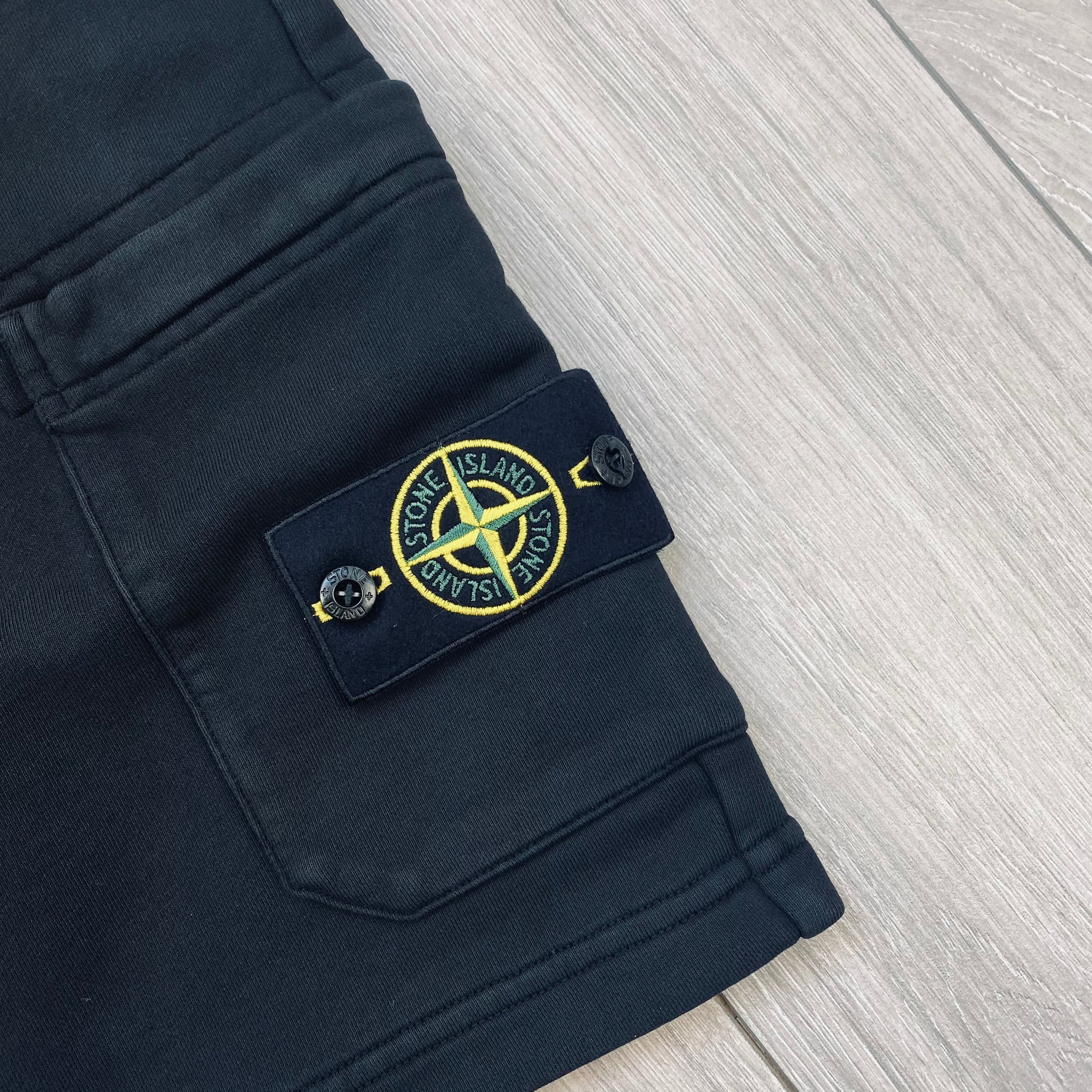 Stone Island Jersey Shorts - Black