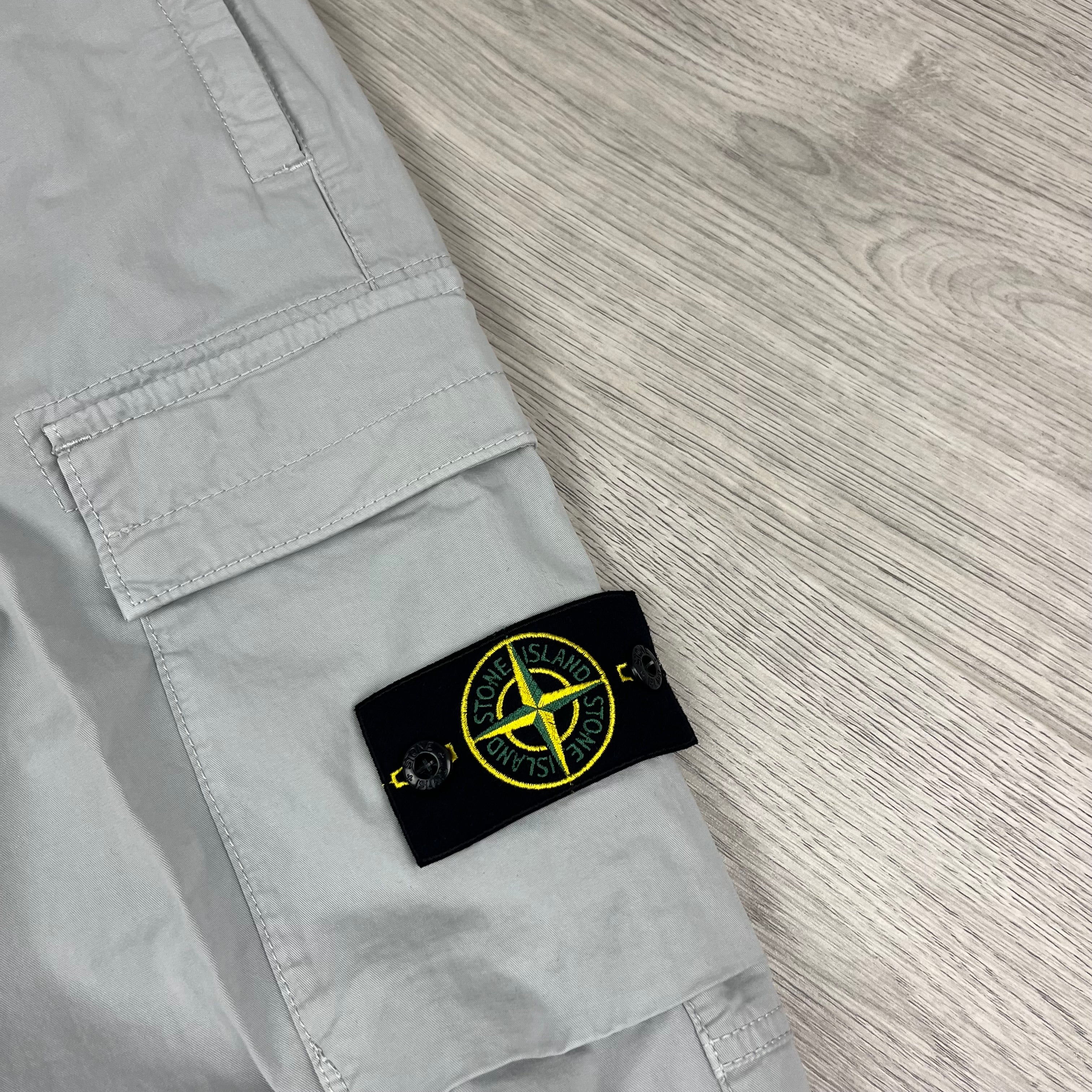 Stone Island Cargo Trousers in Grey. On sale at Open Attire.