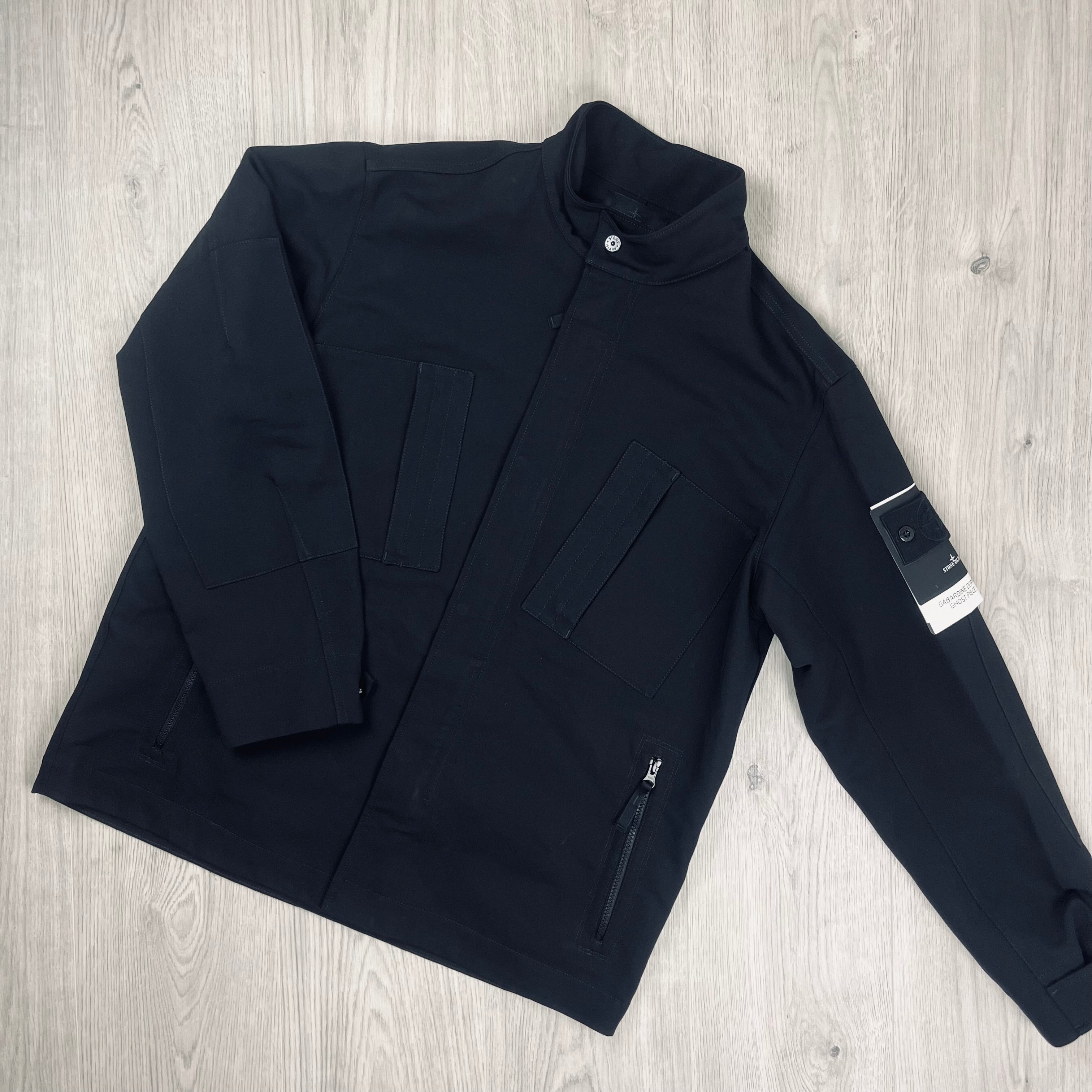 Stone Island Ghost Jacket in Black. On sale at Open Attire.