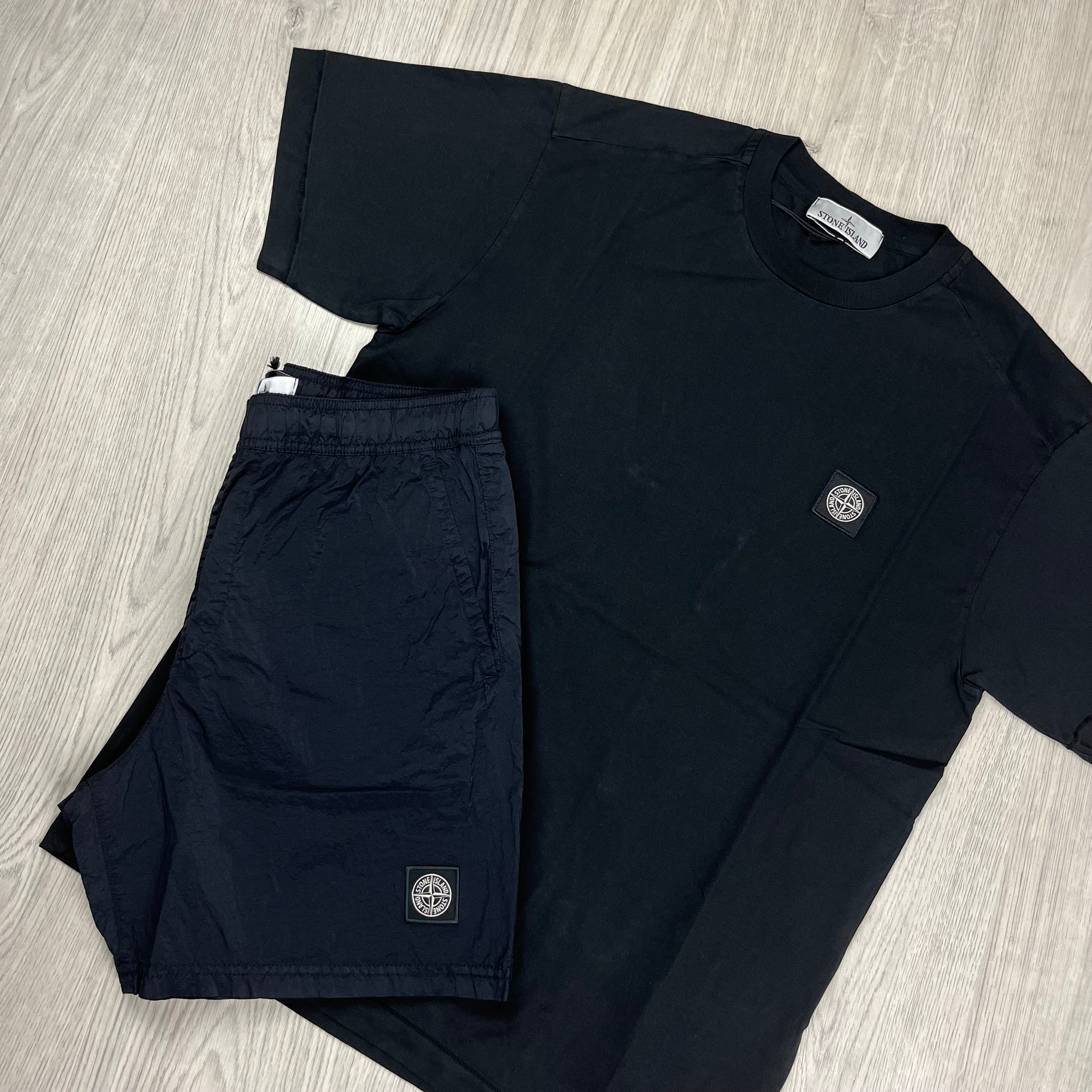 Stone Island Holiday Set in Black. On sale at Open Attire.