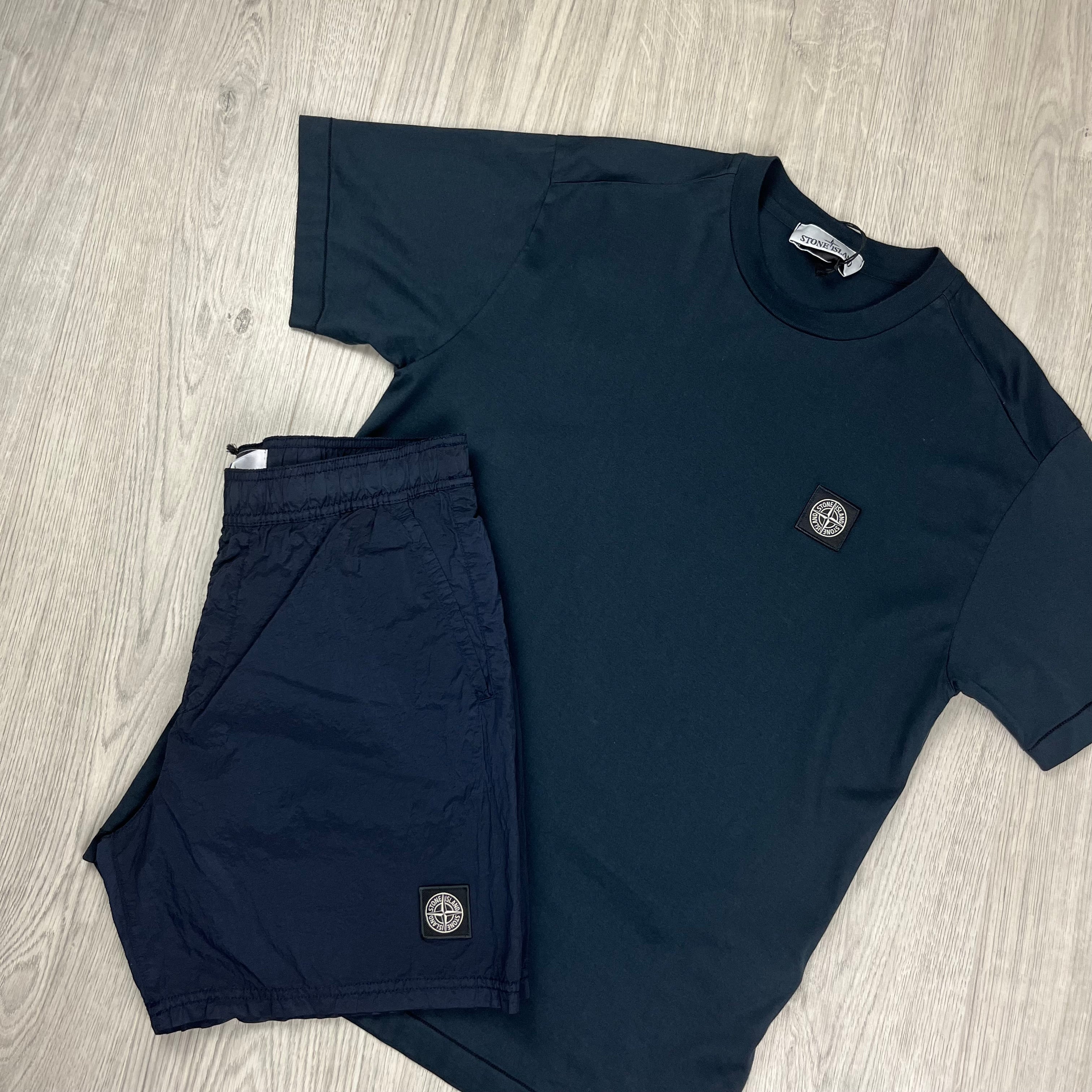 Stone Island Holiday Set in Navy Blue. On sale at Open Attire.