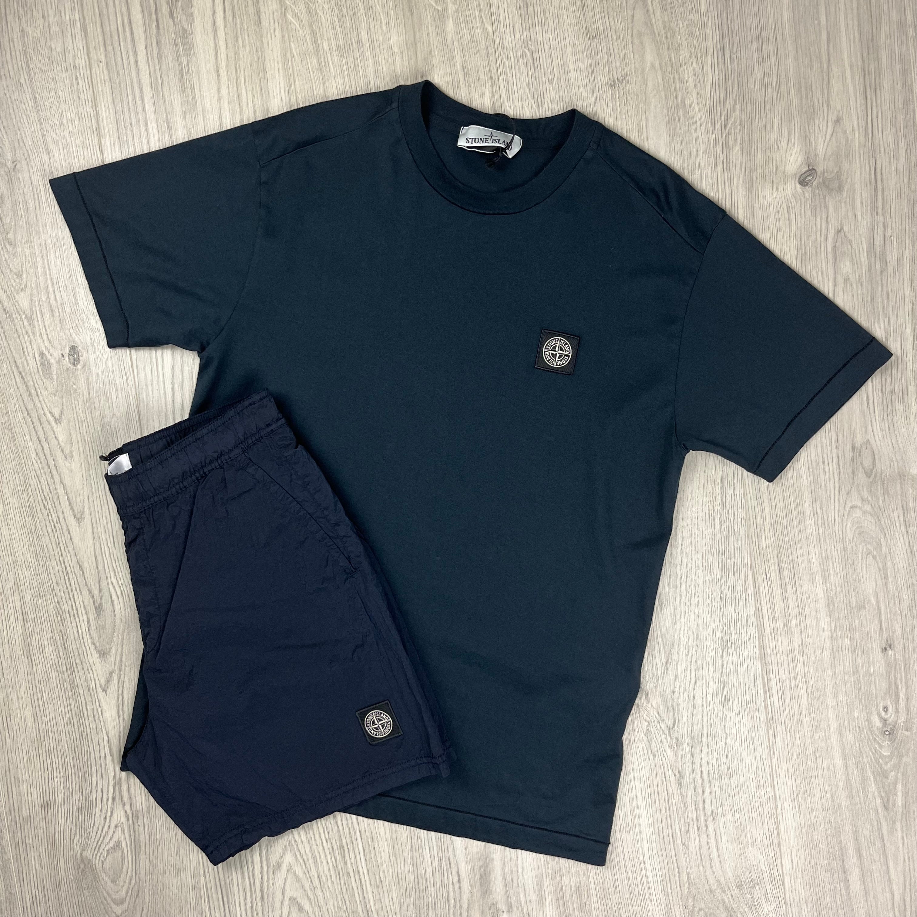 Stone Island Holiday Set in Navy Blue. On sale at Open Attire.