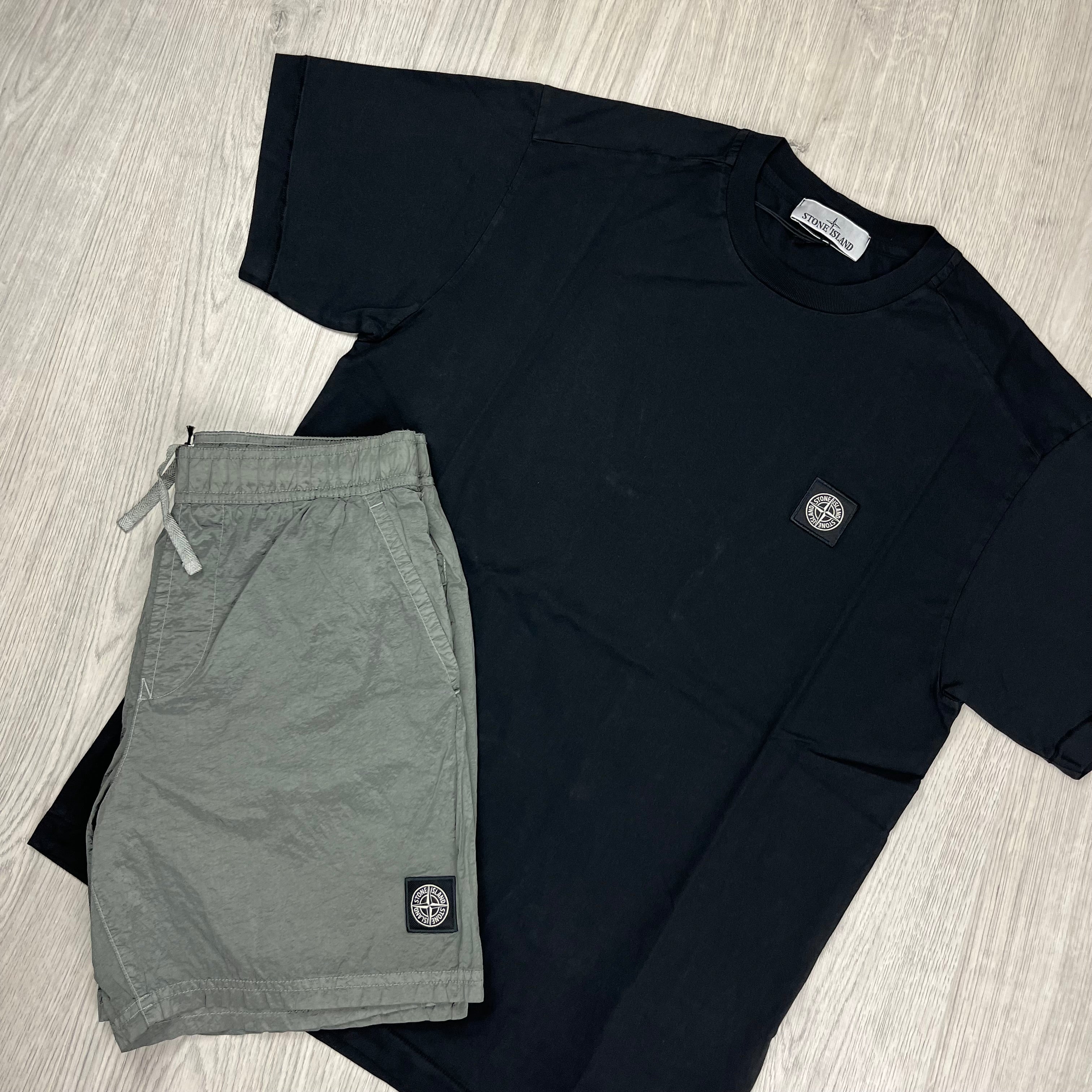 Stone Island Holiday Set in Black/Khaki. On sale at Open Attire.