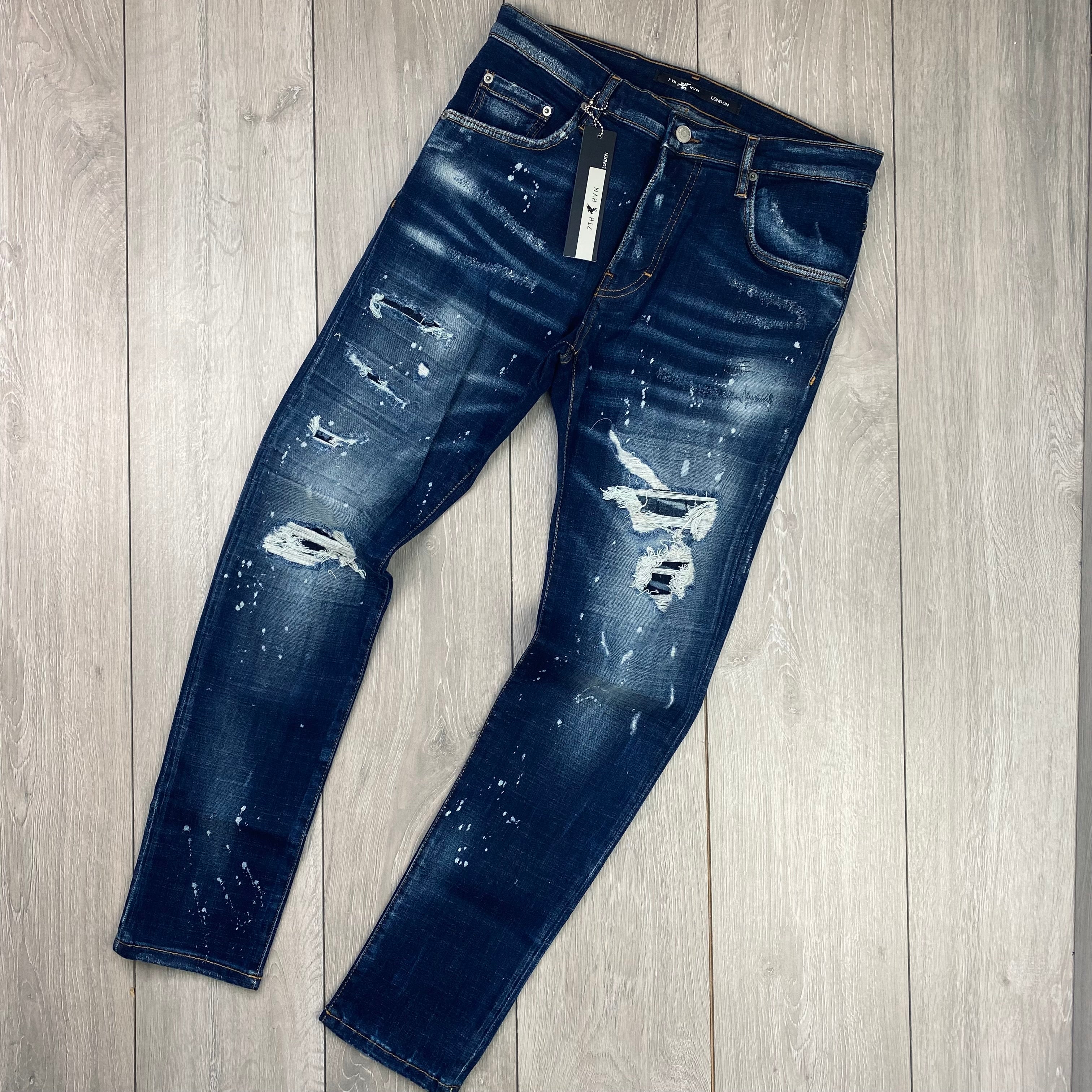 Men's Distressed Skinny Jeans 