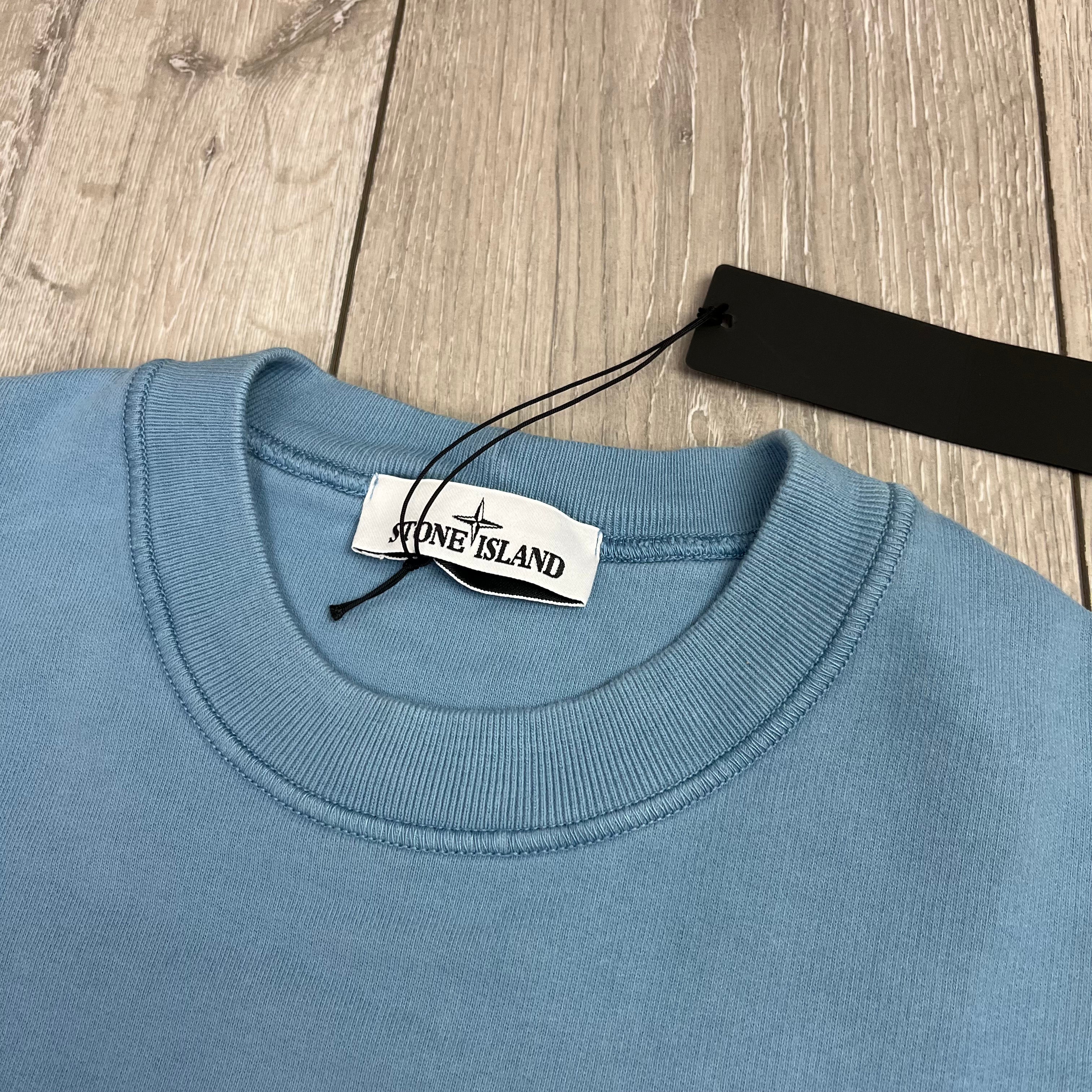 Stone Island Dyed Sweatshirt - Avio Blue