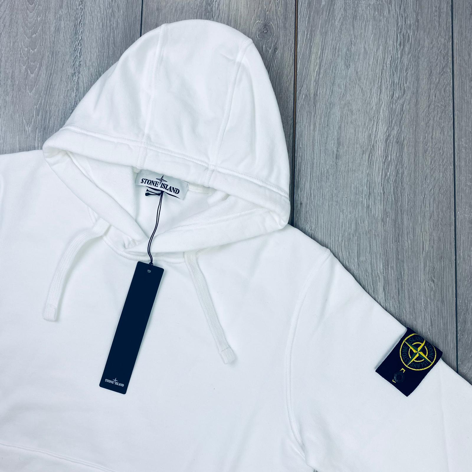 Stone Island Dyed Hoodie - White