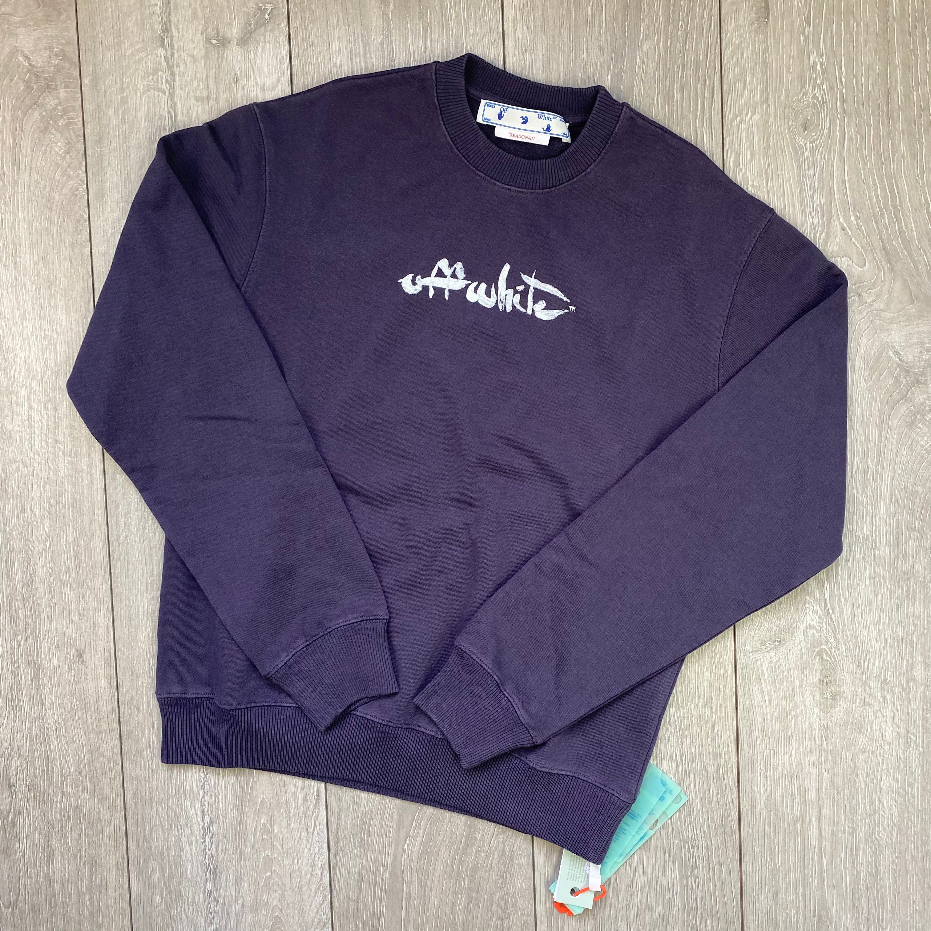 Off-White Graphic Sweatshirt - Aubergine