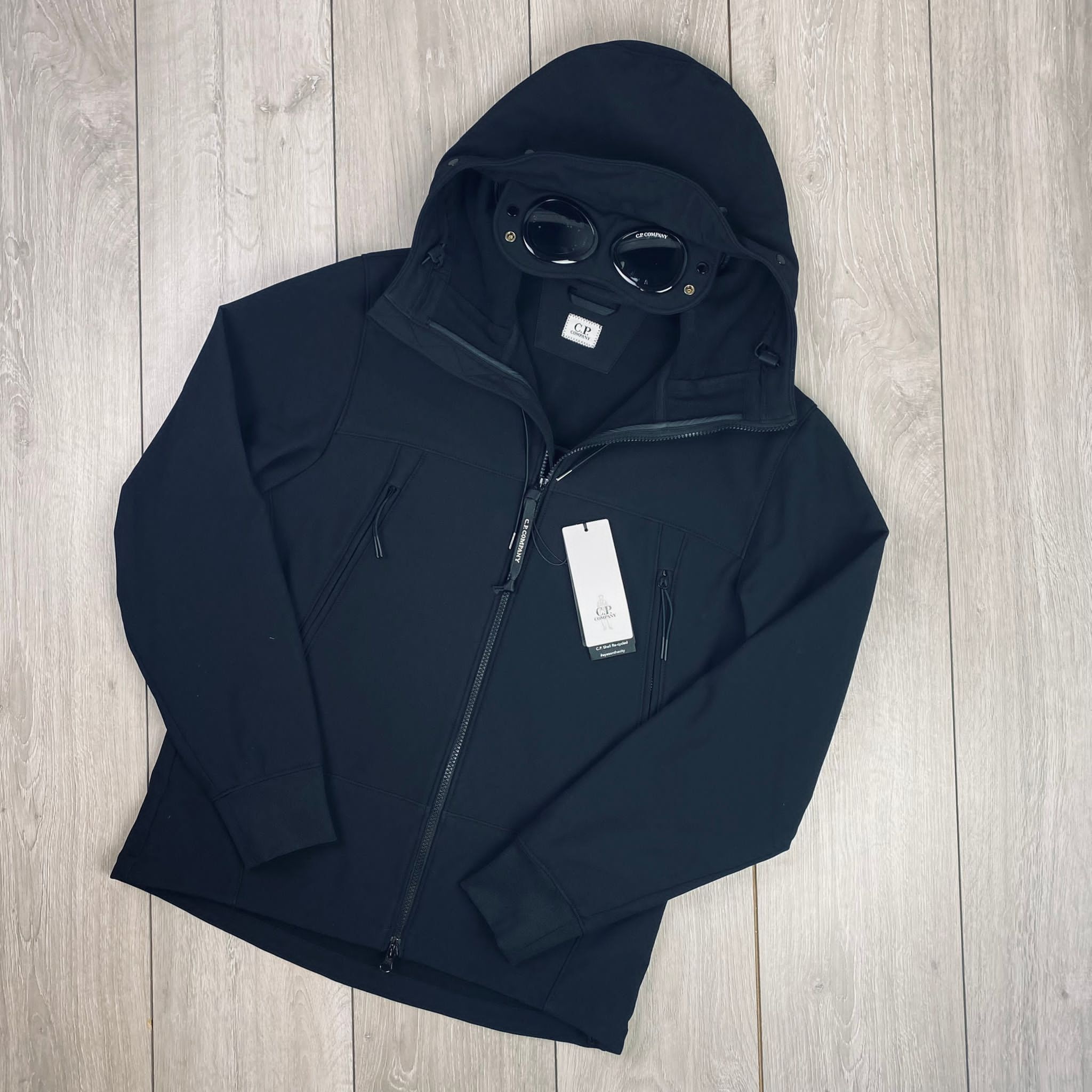 CP Company Shell Goggle Jacket - Black