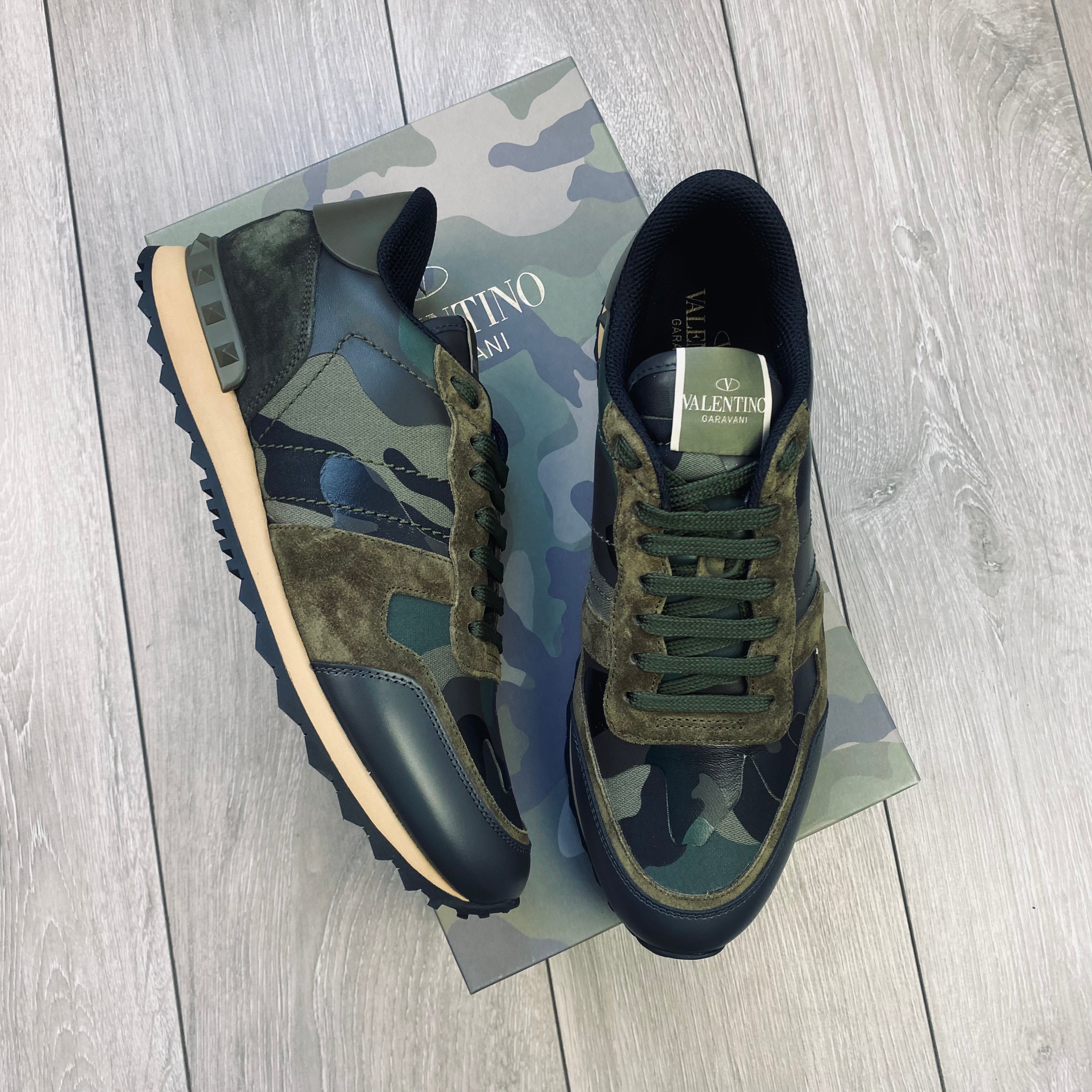 Valentino Rockrunner Sneakers - Khaki