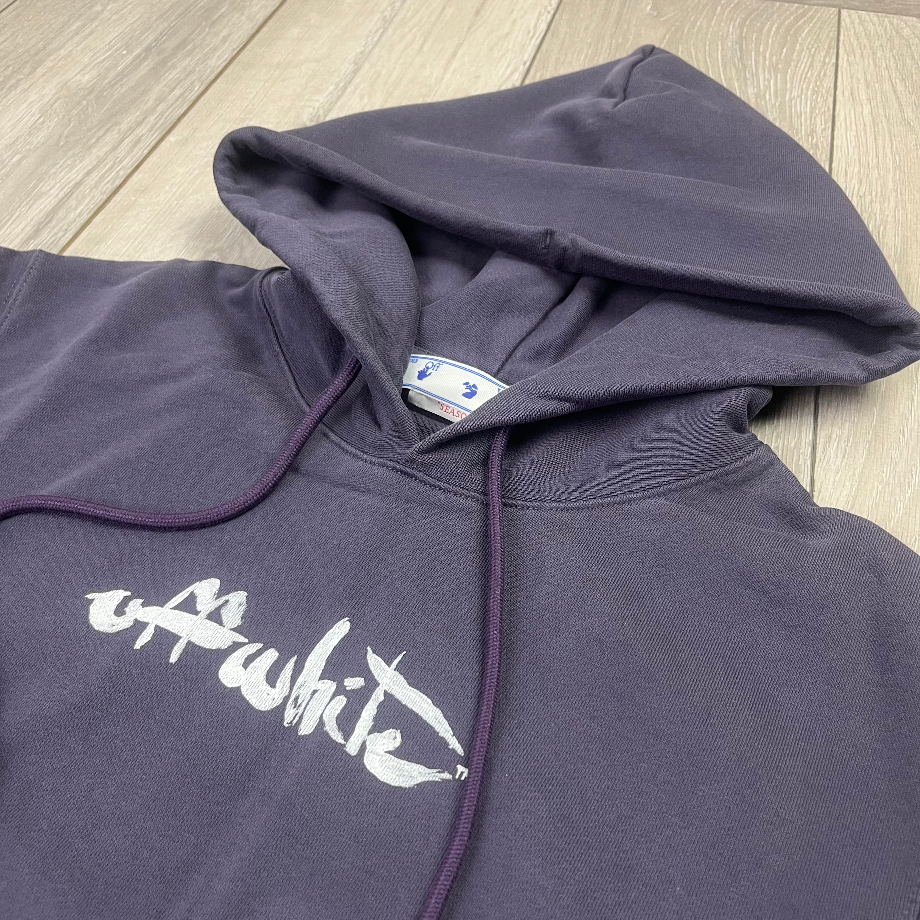 Off-White Graphic Hoodie - Aubergine