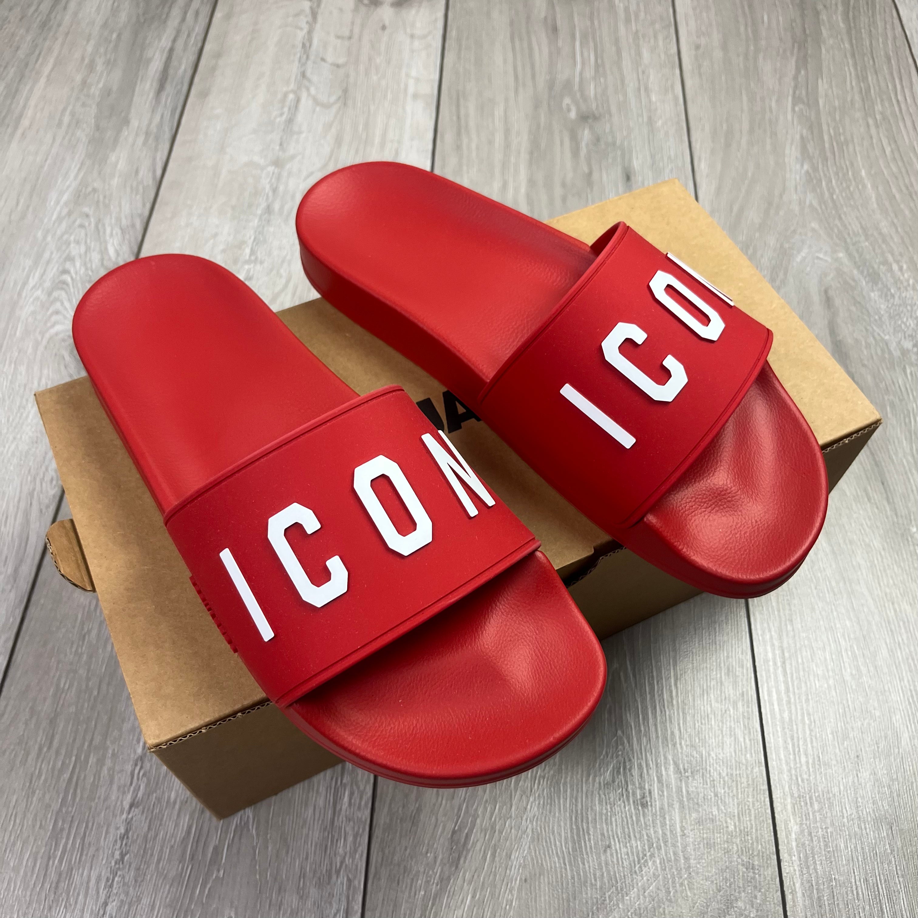 DSQUARED2 ICON Slides - Red