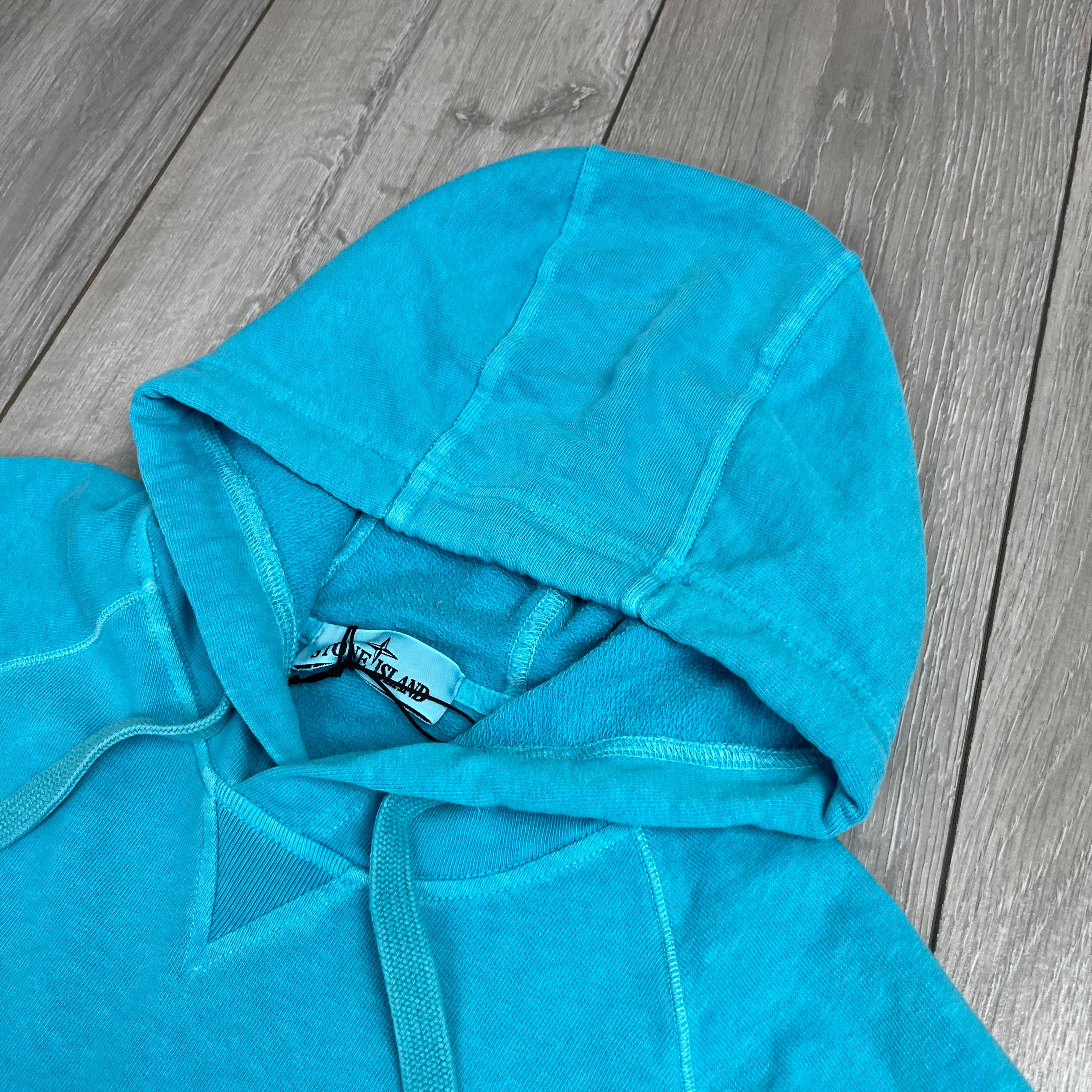 Stone Island Dyed Hoodie - Blue