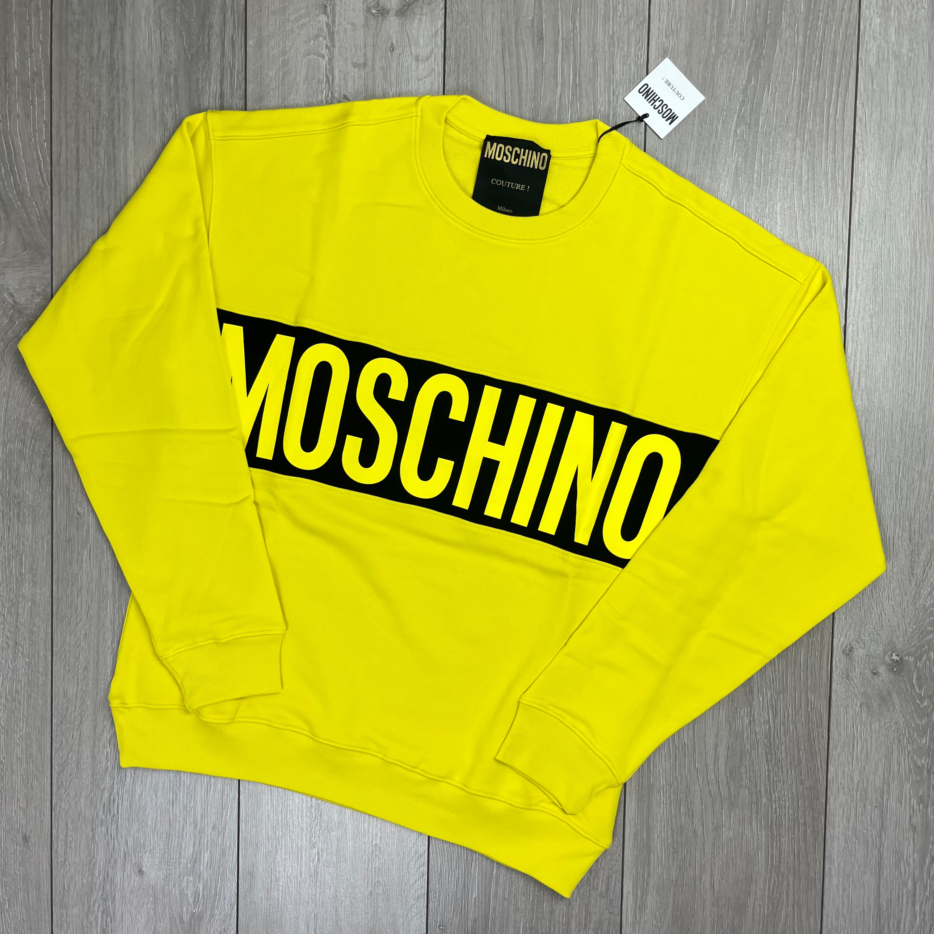 Moschino Banded Sweatshirt - Yellow