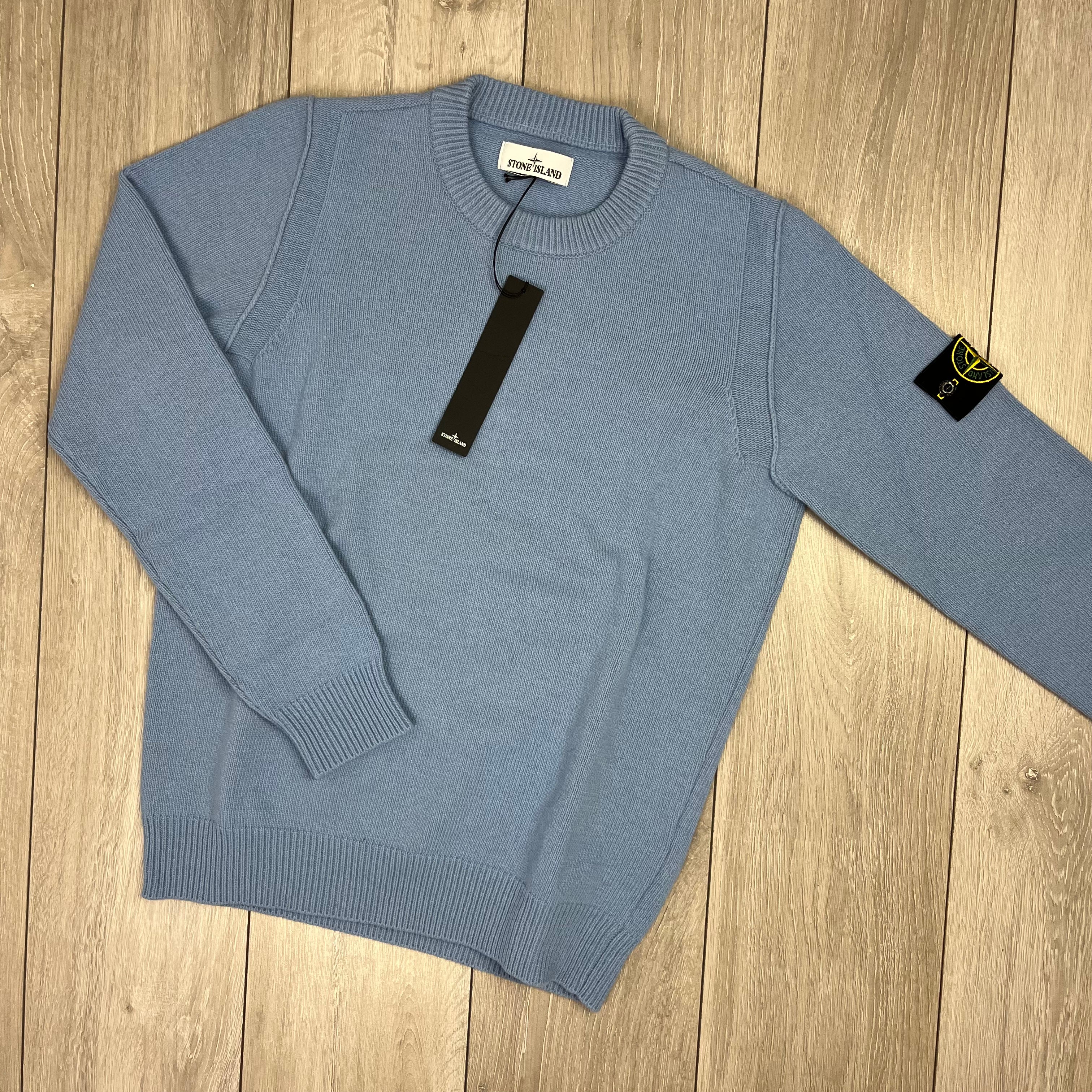 Stone Island Knit Sweatshirt - Mid Blue