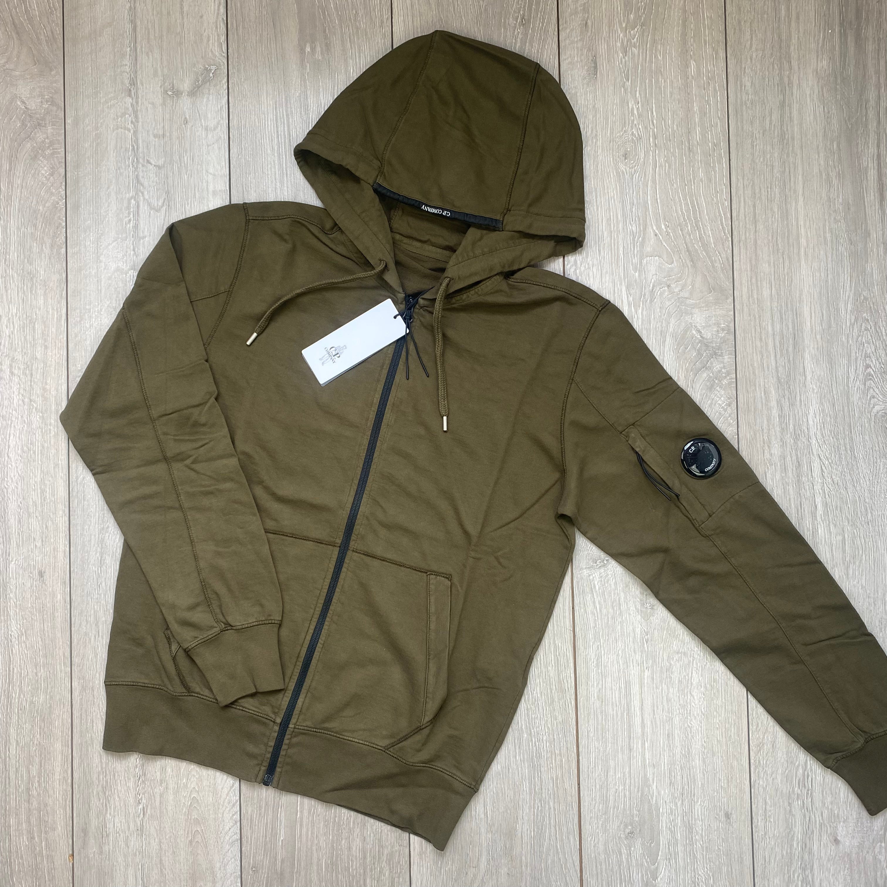 CP Company Zip Hoodie - Ivy Green