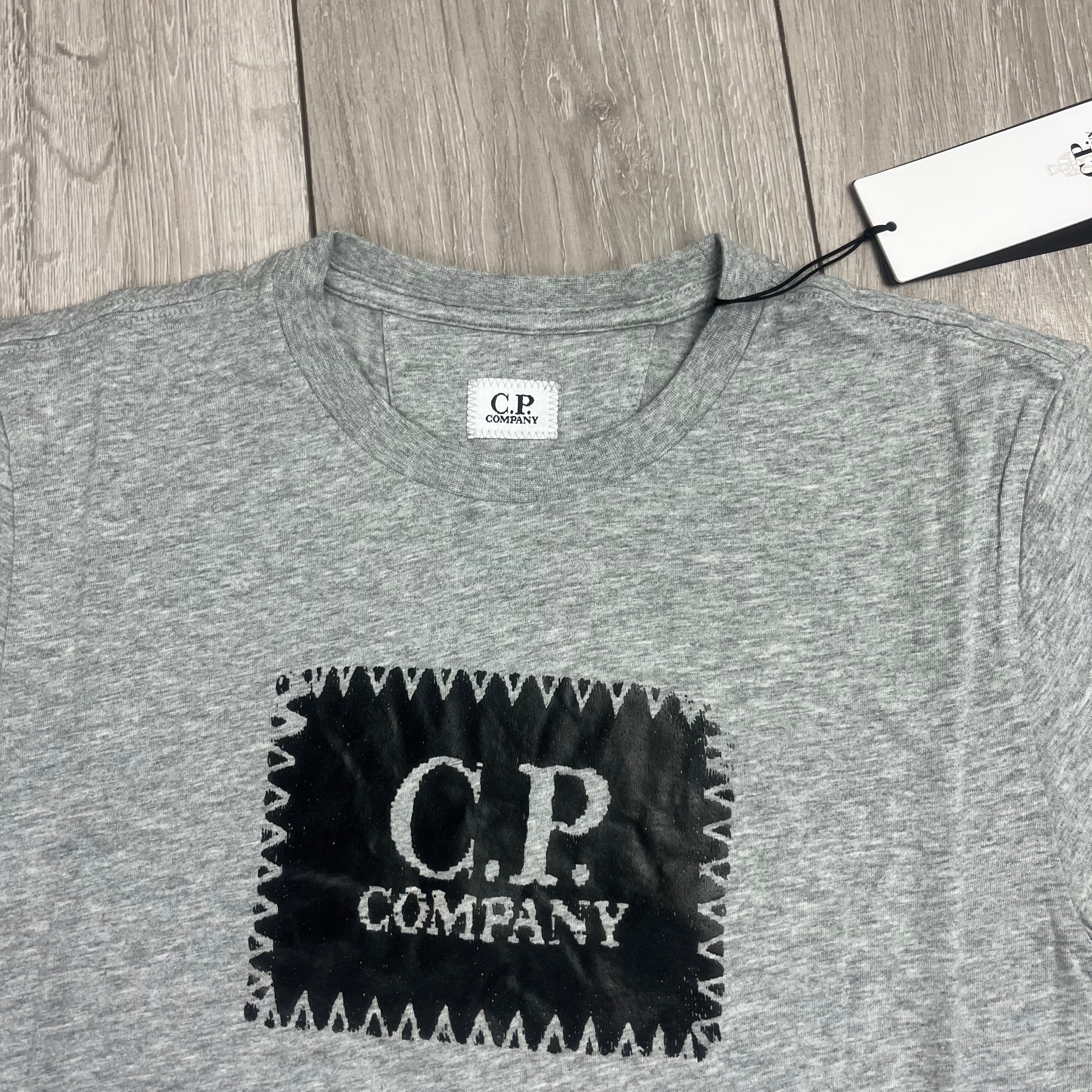 CP Company Stamp T-Shirt - Grey