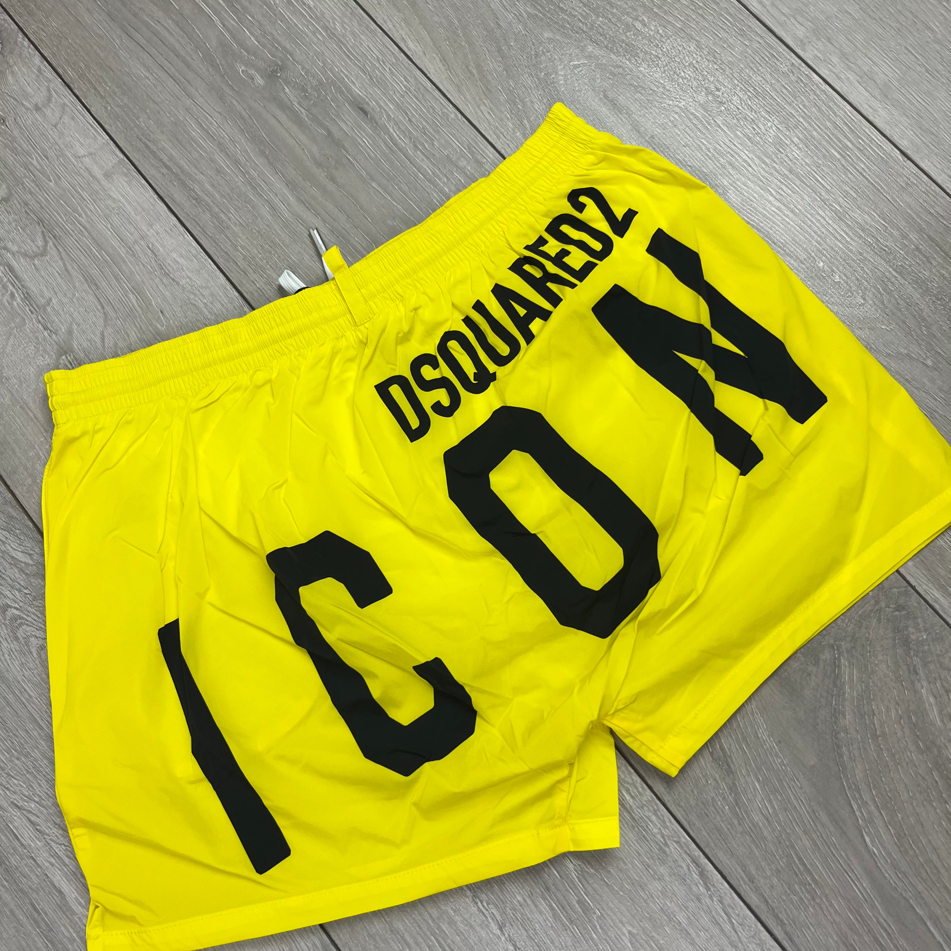 DSQUARED2 ICON Swim Shorts - Yellow