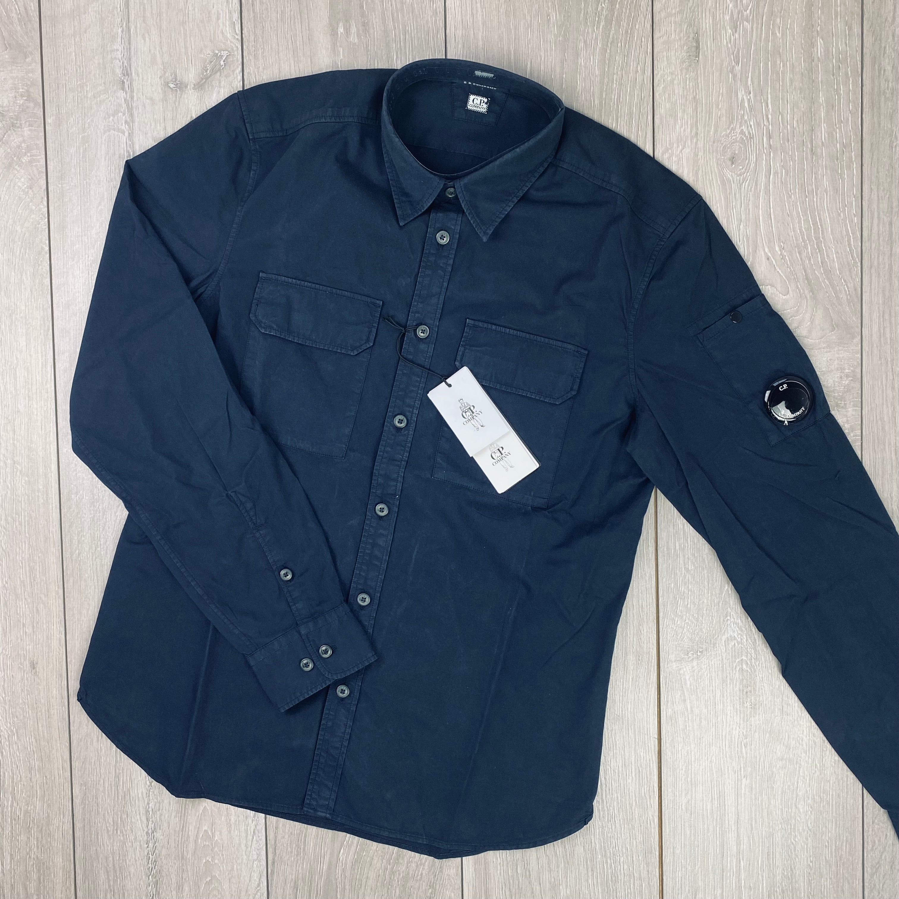 CP Company Button Overshirt - Navy