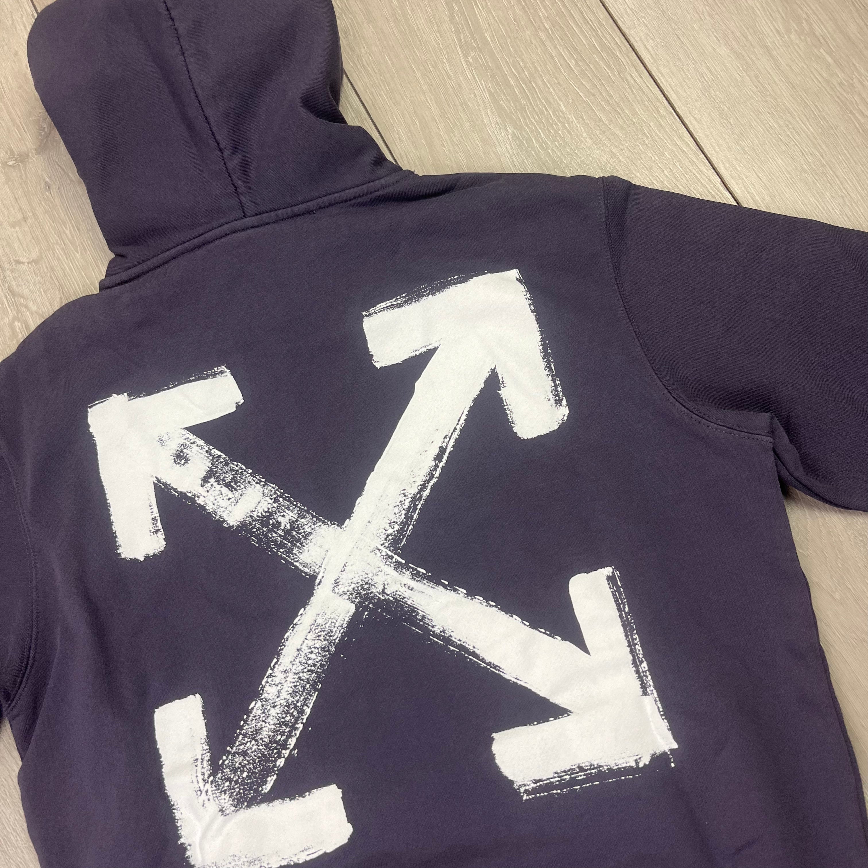 Off-White Graphic Hoodie - Aubergine