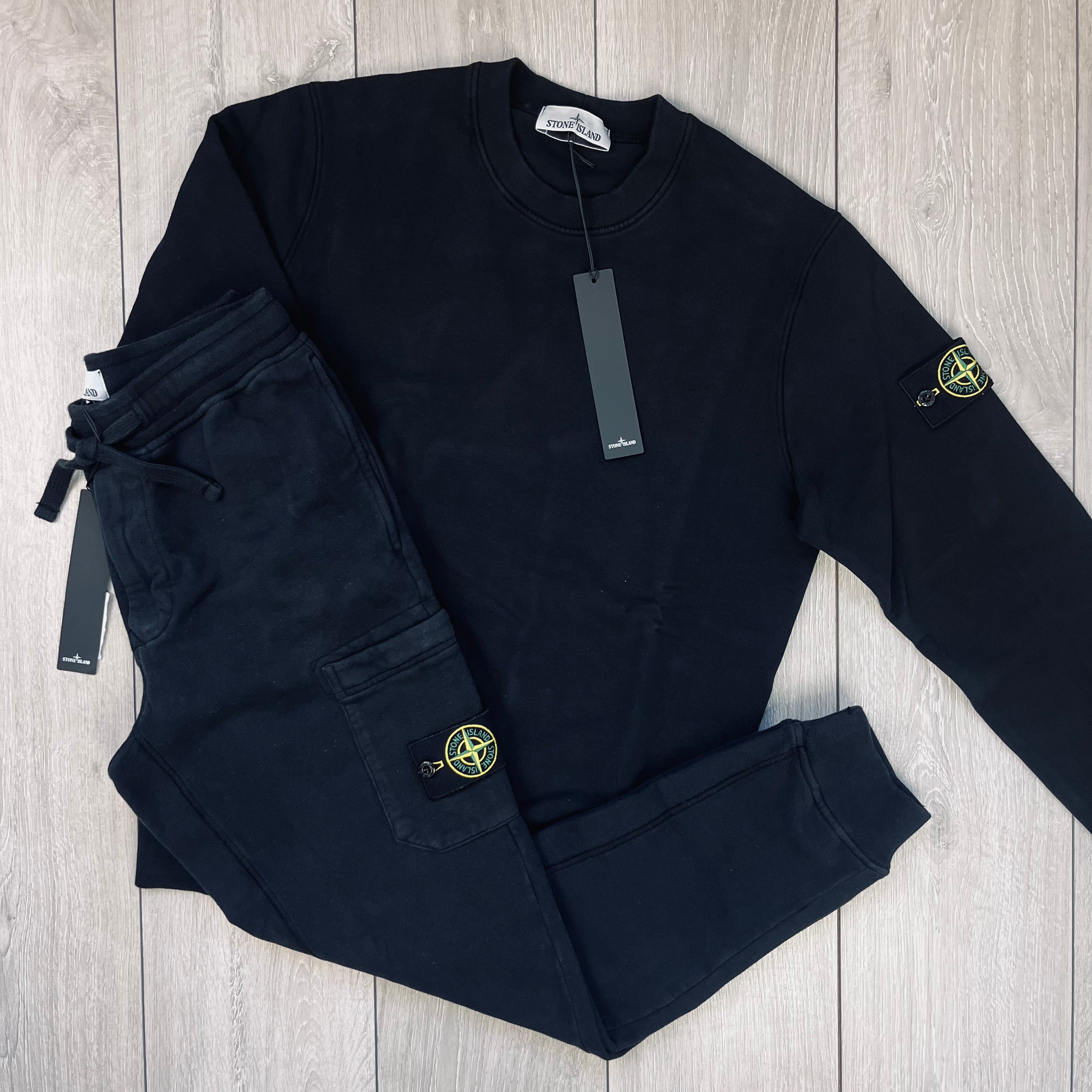 Stone Island Tracksuit in Black. On sale at Open Attire.