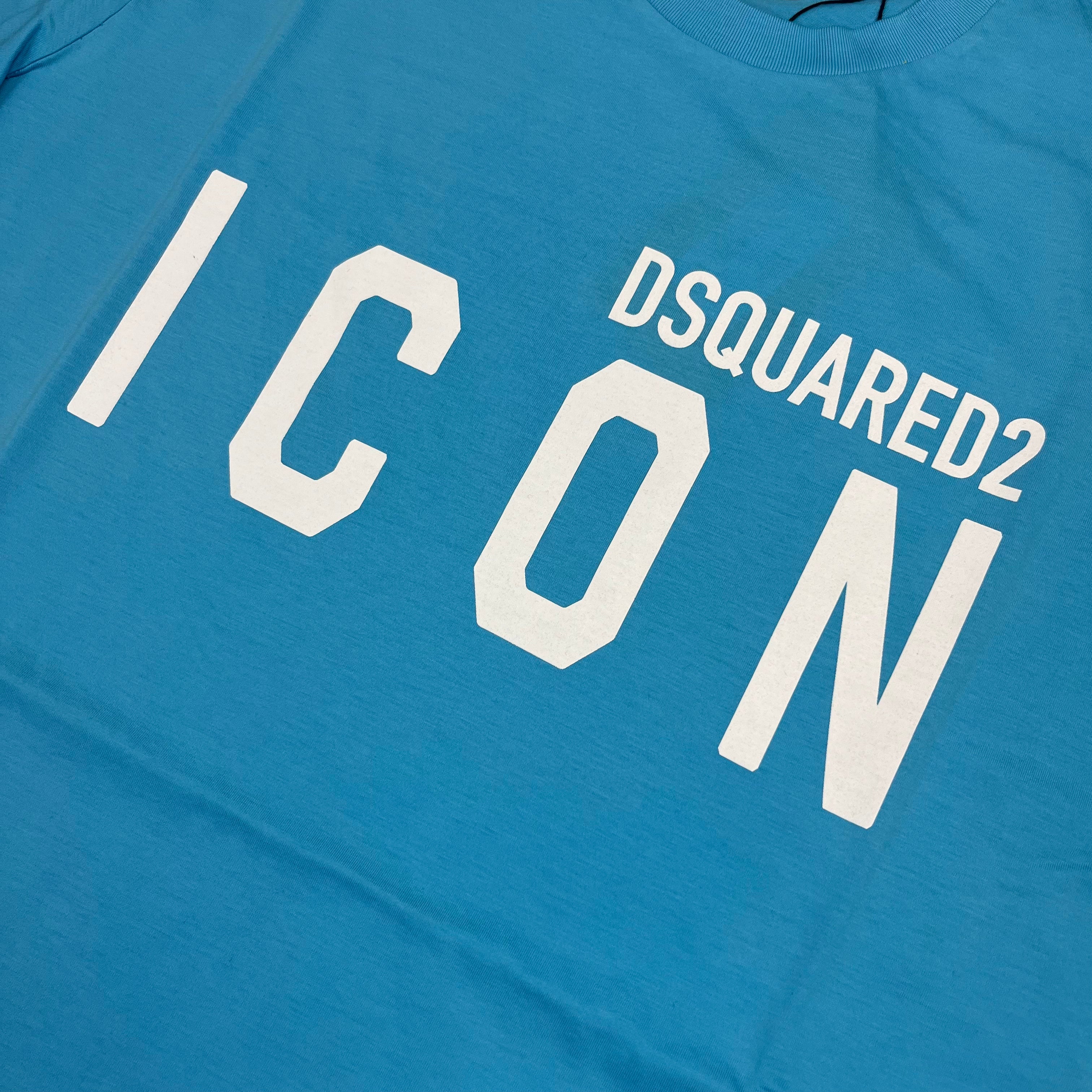 DSQUARED2 ICON T-Shirt - Miami Blue