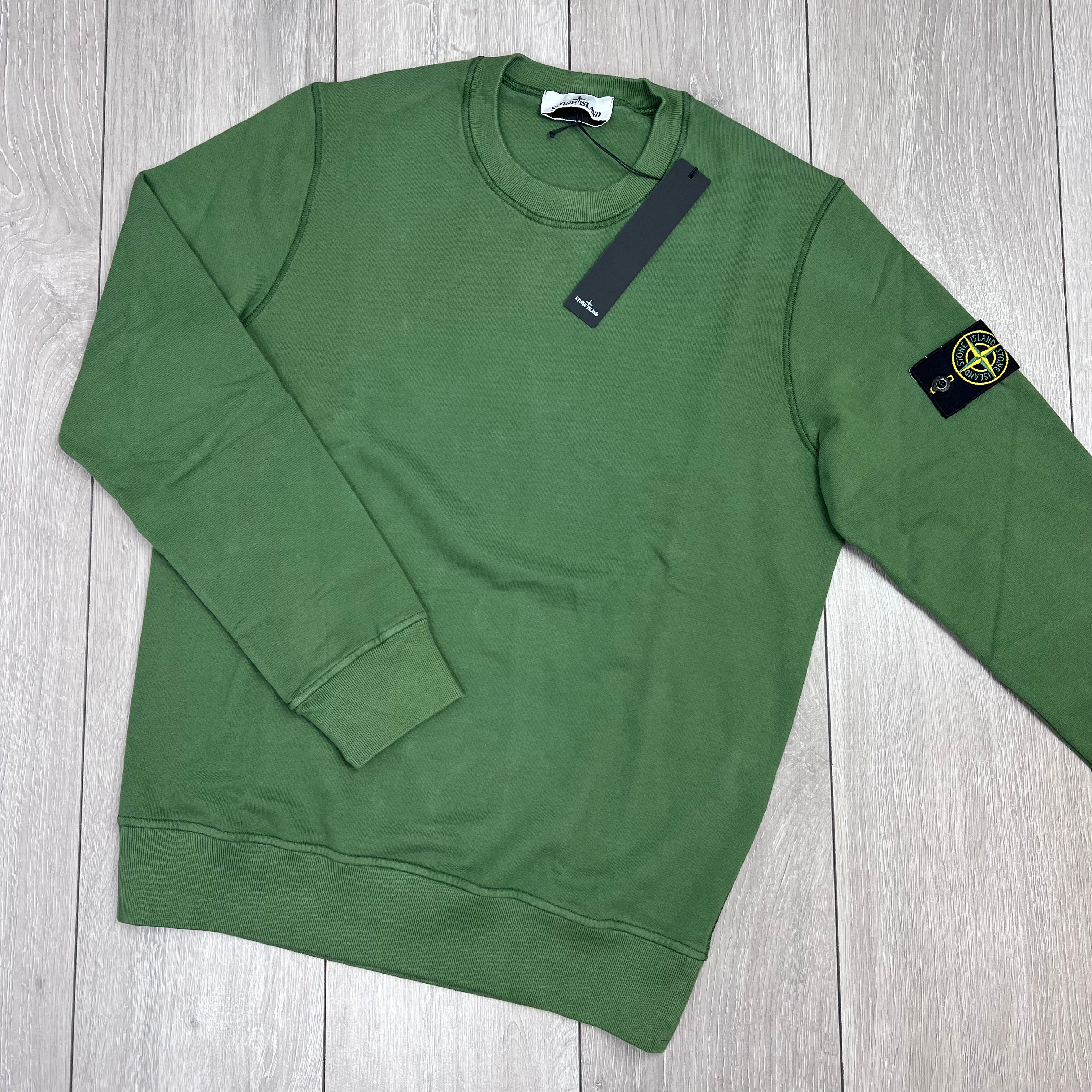 Stone Island Dyed Sweatshirt - Olive